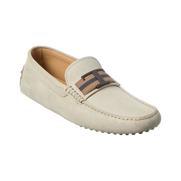 Tod’S Gommini Suede Loafer Beige